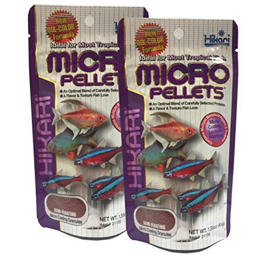 HIKARI Tropical Micro Pellets Fischfutter für tropische Fische, 45 g, 2 Stück von Hikari