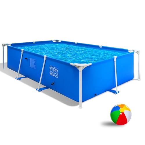 HikerSKY Aufstellpool rechteckig 260 x 160 x 63 cm – Stahlrahmen Frame Pool für Garten, Familienpool, Blau HikerSKY Aufstellpool rechteckig 260 x 160 x 63 cm – Stahlrahmen Frame Pool für Garten, Familienpool, Blau von HikerSKY