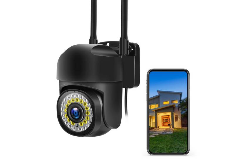 Hikity Überwachungskamera 360° HD Vollfarb Nachtsicht Smart 5G Wireless WIFI Überwachungskamera (Bewegungserkennungs-Heimsicherheitskamera, Drahtlos Wifi) von Hikity