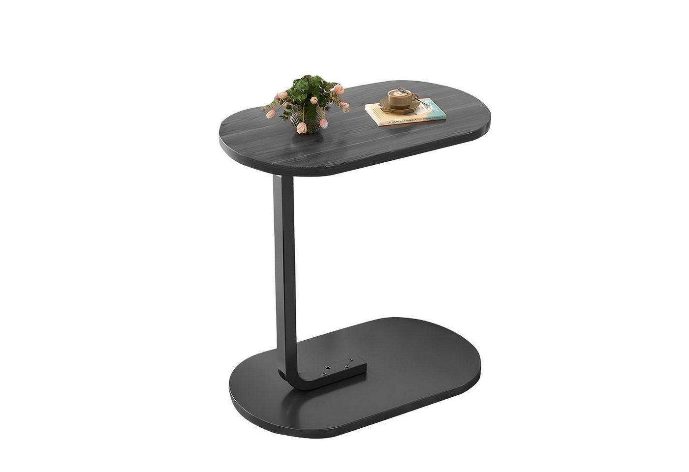 PODOFO Beistelltisch Beistelltisch C Form Schwarz, einsetzbar als Couchtisch, Kaffeetisch PODOFO Beistelltisch Beistelltisch C Form Schwarz, einsetzbar als Couchtisch, Kaffeetisch von PODOFO