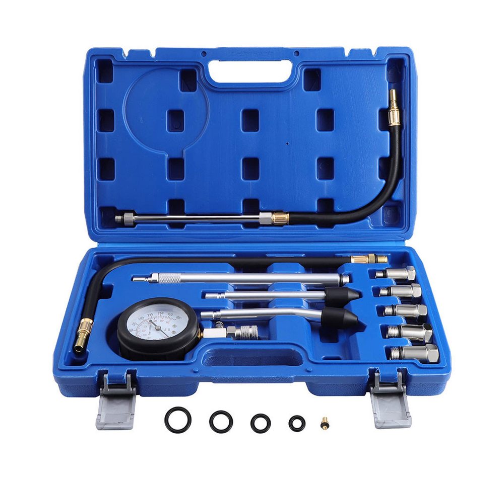 Hikity Druckluftgeräte-Set Druckluftgeräte-Set Kompressionsprüfer Set Kompressionstester, 1-tlg., meßen Kfz M10, M12, M14, M16, M18 0-20 bar & 0-300 psi Hikity Druckluftgeräte-Set Druckluftgeräte-Set Kompressionsprüfer Set Kompressionstester, 1-tlg., meßen Kfz M10, M12, M14, M16, M18 0-20 bar & 0-300 psi von Hikity