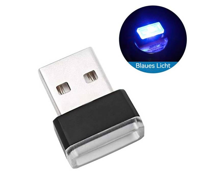 Hikity LED Nachtlicht USB-Ambientebeleuchtung für Autos LED-Stimmungsbeleuchtung, LED fest integriert von Hikity