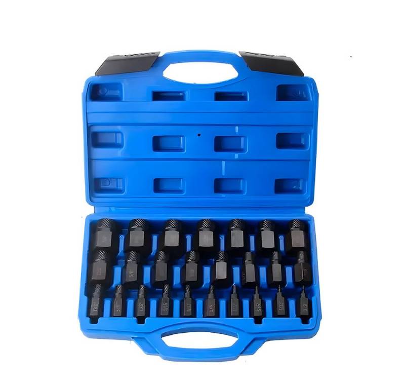 Hikity Steckschlüssel Schraubenausdreher Set 25-tlg für beschädigte Schrauben und Muttern (25 St), 25tlg Schraubenausdreher von Hikity