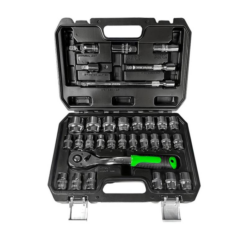 Hikity Werkzeugkoffer Werkzeugkoffer Steckschlüsselsatz 32tlg 72-Zahn (32 St), 32tlg von Hikity