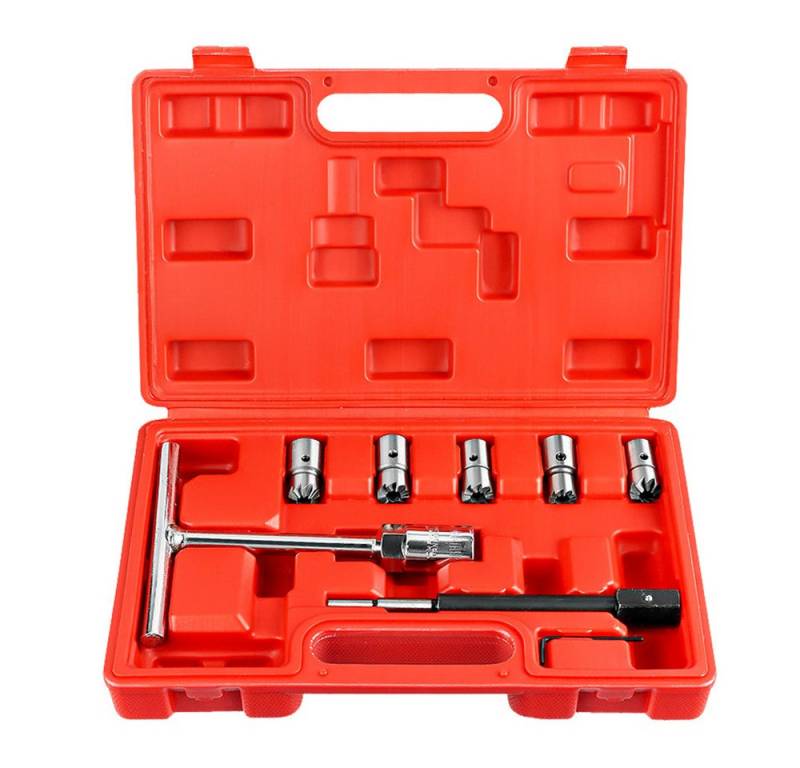 Hikity Werkzeugkoffer Werkzeugset 8tlg Einspritzdüsen-Reinigungsset (8 St), 8tlg Kohlenstoffablagerungsentferner von Hikity