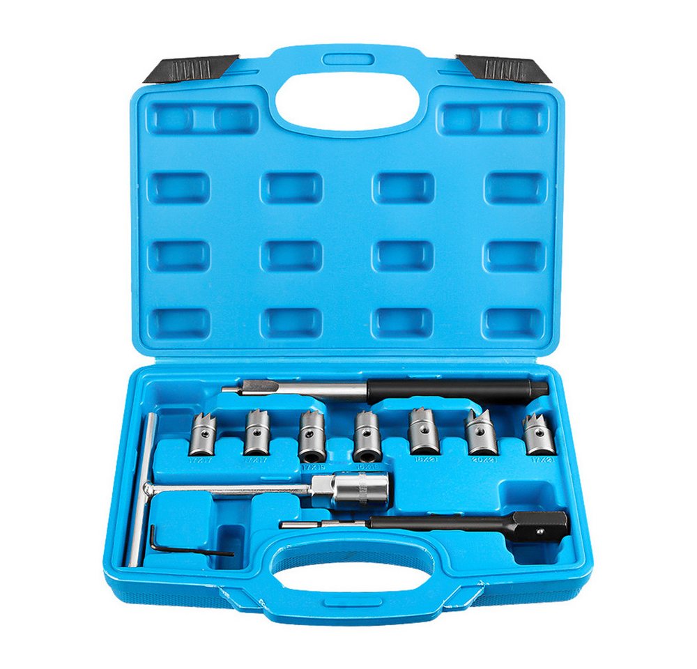 Hikity Werkzeugkoffer Werkzeugset Diesel Injektor Dichtsitz Fräser Set 11tlg (11 St) von Hikity