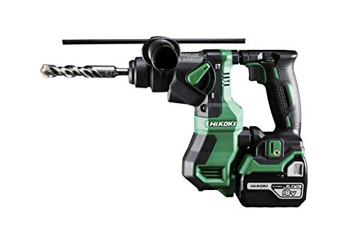 HiKOKI Akku-Bohrhammer DH18DPA (18V, Li-Ion, Brushless, Bohrtiefenmanagement, SDS-plus-Werkzeugaufnahme, Transportkoffer, inkl. 2x 5.0 Ah Akkus und Ladegerät) von HIKOKI