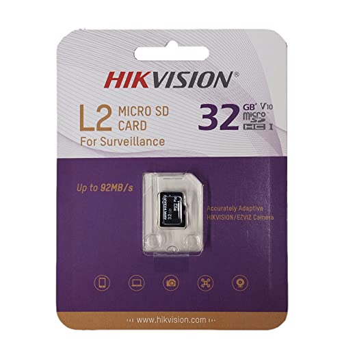 Hikvision MicroSDHC 32GB //CLASS10/TLC R/W Speed 95/20MB/S, V10 von Hikvision