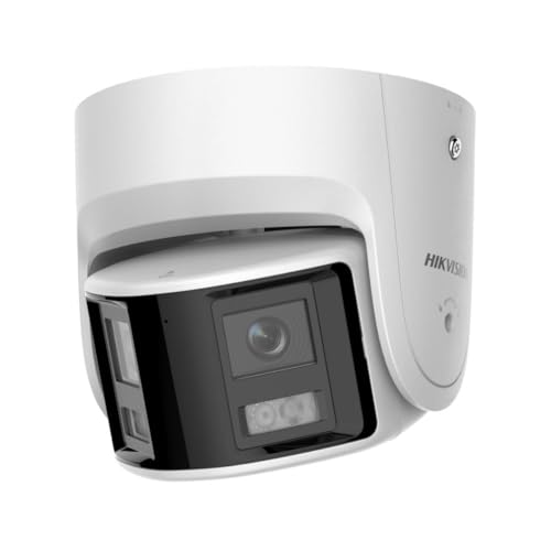 Hikvision DS-2CD2346G2P-ISU/SL(2.8mm)(C) Turret Überwachungskamera mit 4 Megapixel, bis zu 30m Beleuchtung, professionelle Überwachungskamera, Acusense Kamera mit Fehlalarmfilter von Hikvision