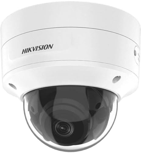 Hikvision DS-2CD2743G2-IZS(2.8-12mm) Dome Überwachungskamera mit 4 Megapixel, bis zu 40m Beleuchtung, professionelle Überwachungskamera Weiß 1 Stück (1er Pack) von Hikvision