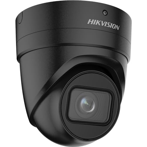 Hikvision DS-2CD2H86G2-IZS(2.8-12mm)(C)/Black Turret Überwachungskamera mit 8 Megapixel, bis zu 40m Beleuchtung, professionelle Überwachungskamera, Acusense Kamera mit Fehlalarmfilter von Hikvision