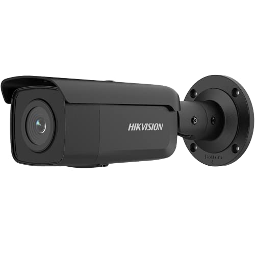 Hikvision DS-2CD2T46G2-4I(4mm)(C)(Black) Bullet Überwachungskamera mit 4 Megapixel, bis zu 80m Beleuchtung, professionelle Überwachungskamera, Acusense Kamera mit Fehlalarmfilter von Hikvision