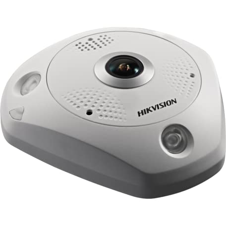 Hikvision DS-2CD6365G0-IS(1.27mm)(B)(O-STD) Hemispheric Überwachungskamera mit 6 Megapixel, bis zu 15m Beleuchtung, professionelle Überwachungskamera von Hikvision