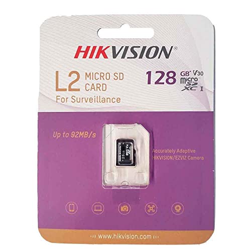 Hikvision MicroSDXC 128GB /CLASS10/TLC+J9` R/W Speed 95/24MB/S, V30 von Hikvision