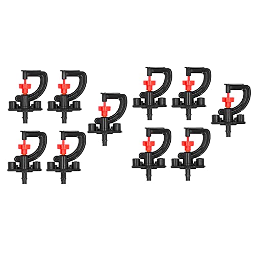 HilBeliFU 10 Mikro-Sprinklerköpfe Set mit Halterung, 7,3 cm G-Typ Tropfbewässerungssprühköpfe, 360 Grad Engineering Kunststoffe Mikrosprüher zur Bewässerung von Obstbäumen, Sträuchern HilBeliFU 10 Mikro-Sprinklerköpfe Set mit Halterung, 7,3 cm G-Typ Tropfbewässerungssprühköpfe, 360 Grad Engineering Kunststoffe Mikrosprüher zur Bewässerung von Obstbäumen, Sträuchern von HilBeliFU