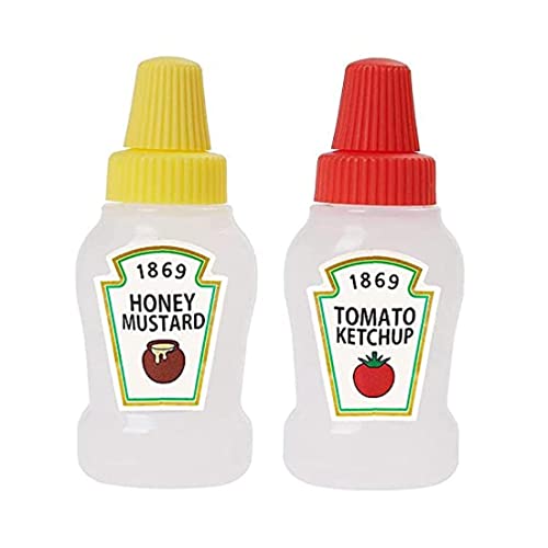 25 ml Mini Tomaten Ketchup Flaschen, tragbare Sauce Behälter Salat Dressingbehälter, Pantrybehälter für Bento Box, 2pcs, Gewürzgläsern 25 ml Mini Tomaten Ketchup Flaschen, tragbare Sauce Behälter Salat Dressingbehälter, Pantrybehälter für Bento Box, 2pcs, Gewürzgläsern von Hilai