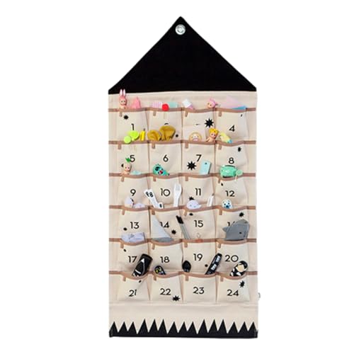 Adventskalender 2024, Weihnachtsfindungs Hängekalender mit 24 Taschen leerer füllbarer tragbarer Countdown Stoff Adventskalender Organizer Weihnachtsdekorationen für Türwand Adventskalender 2024, Weihnachtsfindungs Hängekalender mit 24 Taschen leerer füllbarer tragbarer Countdown Stoff Adventskalender Organizer Weihnachtsdekorationen für Türwand von Hilai