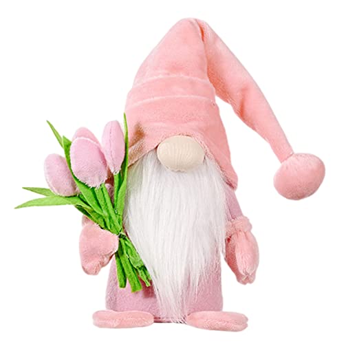 Frühlingswichtel,Stehende Niedliche Wichtel mit tulpen Blumensträuße Süßer Zwerg Wichtel Figuren Geschenk für Frauen Mama Hochzeitstag Freundin Ehefrau Muttertag Dankeschön Osterdekoration 37cm Rosa Frühlingswichtel,Stehende Niedliche Wichtel mit tulpen Blumensträuße Süßer Zwerg Wichtel Figuren Geschenk für Frauen Mama Hochzeitstag Freundin Ehefrau Muttertag Dankeschön Osterdekoration 37cm Rosa von Hilai