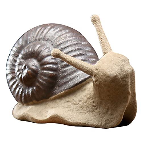 Gartenfigur aus Harz, Garten Ornament, Keramik Schnecke Dekoration Netter Garten Schnecken-Verzierungen für Gärten Micro Landschaft 1.6x3.3x2.3cm von Hilai