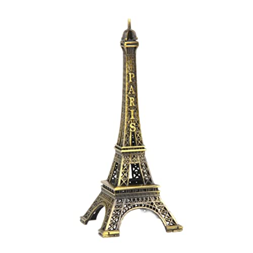 Hilai Statue der Eiffelturmstatue, 10 cm Metall Mini Dekorative Paris Eiffelturm Figurin Tischdekoration Statuen von Hilai