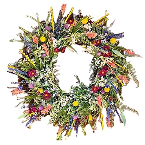 Hilai TüRkranz FrüHling, Türkranz,künstliche Wildblumen-Girlande, dekorative Mehrzweck-Girlande, Bunte Frühlings-Sommer-Girlande für Türen,17,72'',Haustür, Frühlings-Sommer-Kranz 45cm, TI2121FU19XOC0 Hilai TüRkranz FrüHling, Türkranz,künstliche Wildblumen-Girlande, dekorative Mehrzweck-Girlande, Bunte Frühlings-Sommer-Girlande für Türen,17,72'',Haustür, Frühlings-Sommer-Kranz 45cm, TI2121FU19XOC0 von Hilai
