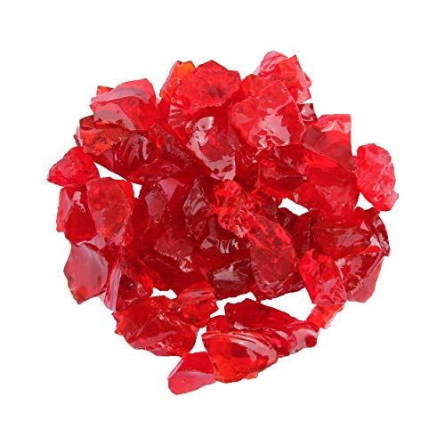 Hiland RGLASS-RED Pit Fire Glass I n, Extreme Temperaturbewertung, gut für Propan oder Erdgas, 4,5 kg, 4,5 kg von Hiland