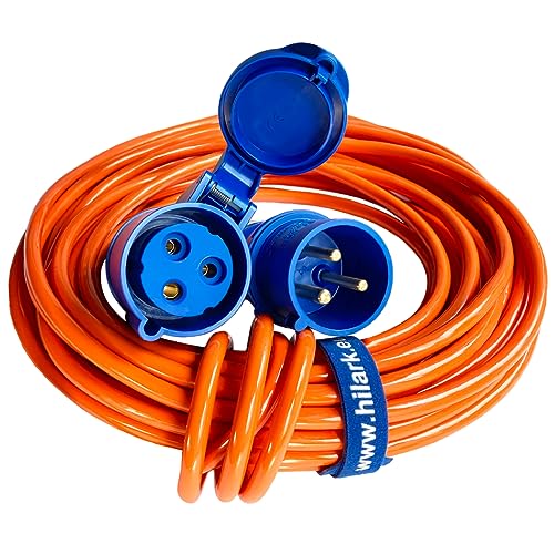 HILARK Polyurethan-Verlängerungskabel CEE H07BQ-F 3x2,5 (20m, orange) von Hilark cable tech