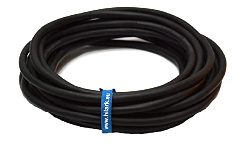 Hilark H07RN-F Gummileitung 3x1,5 mm² 3g1,5 Gummischlauchleitung Kabel Leitung Außenbereich (100m, schwarz) von Hilark cable tech