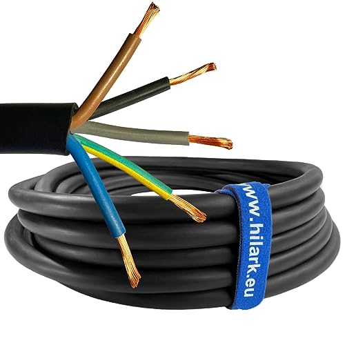Hilark Gummikabel H07RN-F 5x4 mm² (5g4 mm2) 20m schwarz von Hilark cable tech