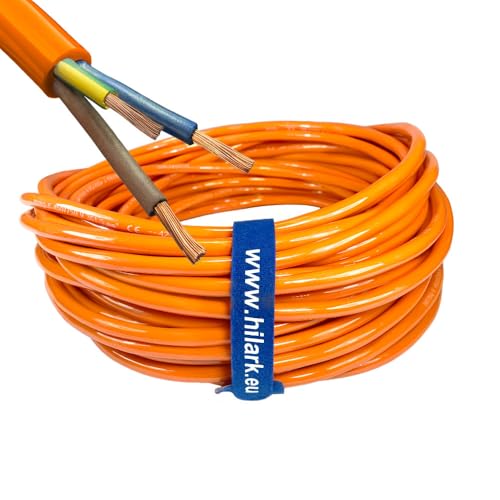 Kabel H07BQ-F 3x1,5 mm² Litze 20m Orange Hilark von Hilark cable tech