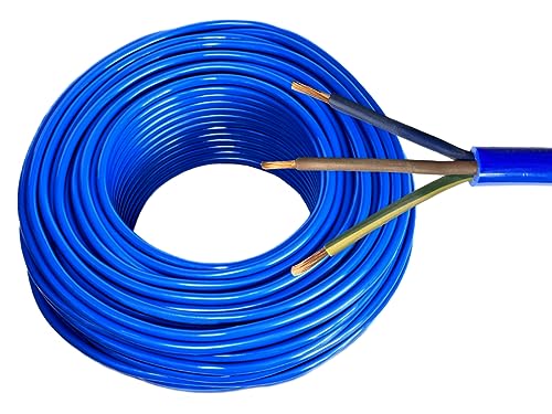 Hilark Kabel H07BQ-F 3x2.5mm2 Litze blau (15 meter, Blau) von Hilark cable tech