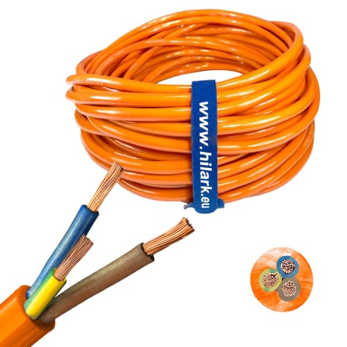 Hilark Kabel H07BQ-F 3x2.5mm2 Litze orange (100 Meter, Orange) von Hilark cable tech