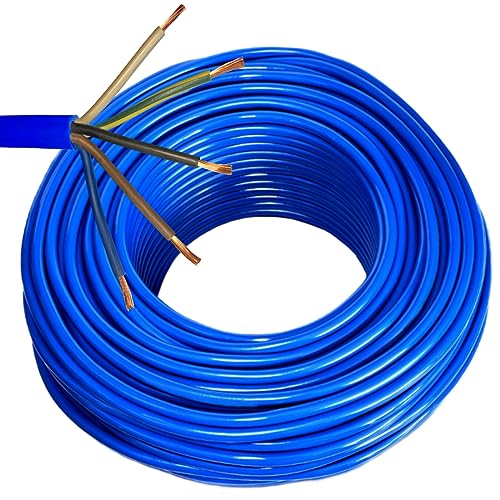 Hilark Kabel H07BQ-F 5x2.5mm2 Litze blau (5 meter, Blau) von Hilark cable tech