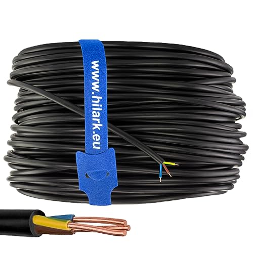 Hilark cable tech NYY-J 3x2,5 mm² (YKY) 3G2,5 Erdkabel Starkstromkabel – 50m von Hilark cable tech