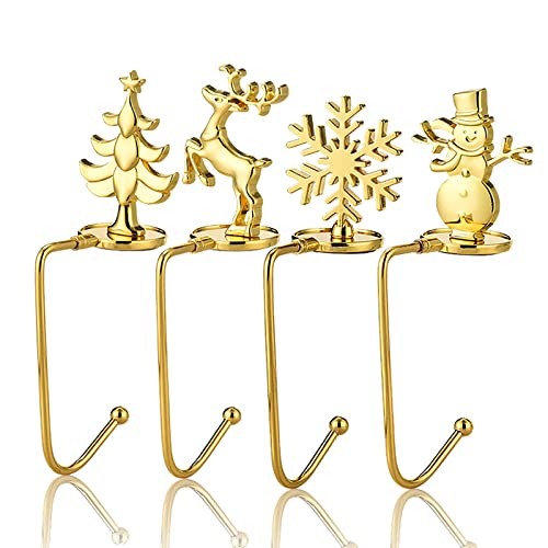 Hileyu Weihnachtsstrumpfhalter 4 Stück Weihnachtshaken Aufhänger Weihnachtsstrumpfaufhänger für Kaminsims Strumpfgriffe Weihnachtsmann Schneemann Elch Weihnachtsbaum Hileyu Weihnachtsstrumpfhalter 4 Stück Weihnachtshaken Aufhänger Weihnachtsstrumpfaufhänger für Kaminsims Strumpfgriffe Weihnachtsmann Schneemann Elch Weihnachtsbaum von Hileyu