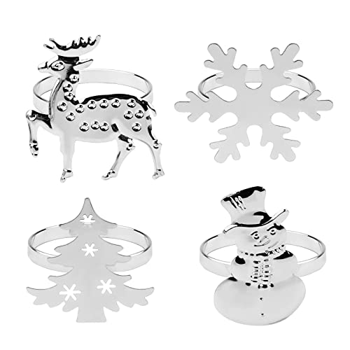 Weihnachten Serviettenringe 8 STÜCKE Silberne Weihnachtsbäume Serviettenringe Weihnachten Schneemann Serviettenringe Schneeflocken Serviettenhalter für Winterurlaub Tischdekoration Weihnachtsfeier Weihnachten Serviettenringe 8 STÜCKE Silberne Weihnachtsbäume Serviettenringe Weihnachten Schneemann Serviettenringe Schneeflocken Serviettenhalter für Winterurlaub Tischdekoration Weihnachtsfeier von Hileyu