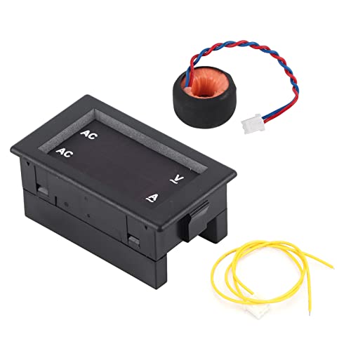 2in1 Multimeter Hohe Präzision LED Digital Volt Meter Panel, AC 100~300 V Dual Display Voltmeter Amperemeter 0-100A(Red-Blue) von Hililand