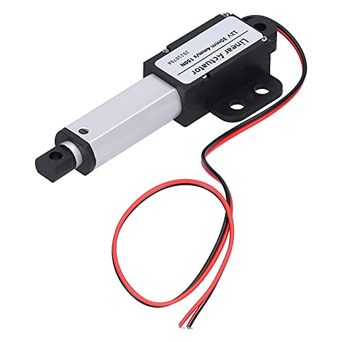 30mm DC 12V Linearaktuator Mini Electric Linear Motion Actuator Kurzschlussschutz T-Typ Schraube (Hub 30mm-4mm/s-150N) von Hililand