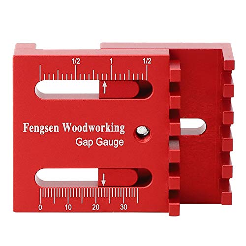 Sägezahn Woodworking Gaps Tiefenmesslineal Aluminiumlegierung Holzbearbeitung Mini Markierungslehre von Hililand