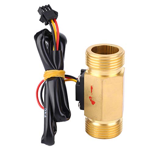 Wasserdurchfluss-Hallsensor G3 / 4in Hall-Effekt Stecker-Stecker-Durchflussmesser 1~30 l/min Zähler für Durchflusssensor von Hililand