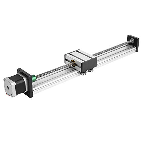 0808 Kugelumlaufspindel-Führungsschiene, einachsig, trapezförmig, 400/500/600 mm Verfahrweg, Linearantrieb mit Nema17-Schrittmotor(400mm Stroke) von Hilitand