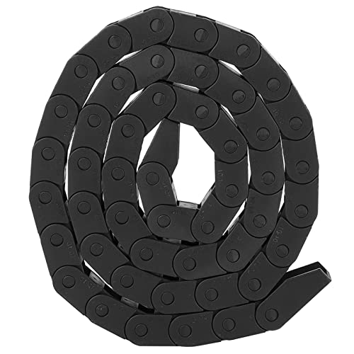 1 m R18 Kabelschleppkette, schwarz, Nylon-Drahtträger, CNC-Werkzeug, 10 x 10 mm (R18, 10 x 10 mm) von Hilitand