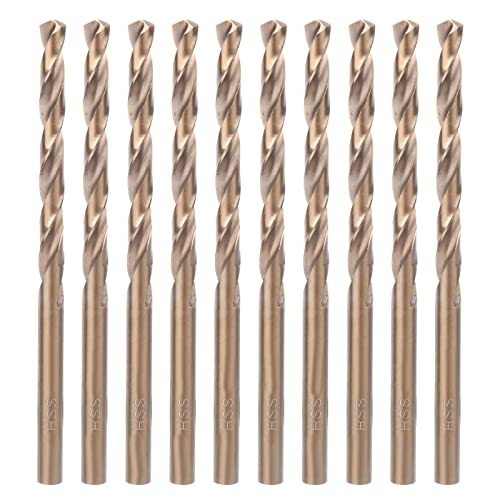 10 stücke Schnellarbeitsstahl HSS Spiralbohrer 4mm / 4,5mm / 5,0mm / 5,5mm Bohrwerkzeug für Edelstahl Eisenplatte Holz Kunststoff Aluminium(4.0mm) von Hilitand