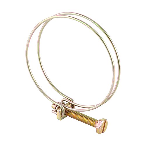 10 x Doppeldraht-Kabelbinder mit verstellbarem Draht für Wasser Barb Clamp Schlauch Clip Hoop Plumbing Fastener(28mm-32mm) (28mm-32mm) von Hilitand
