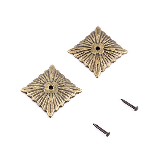 100 stücke Polster-Nägel Möbel Nägel Pins Sofa Rivet Polster Pins Handwerk Thumbtack Tack, Antike Messing(21 * 21mm) von Hilitand