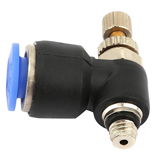 2 stücke Steckverschraubung Pneumatik Steckverbinder Fitting Rohr Pneumatische Armatur Regelventil Rohr Luftstrom Drehzahlregler (SL6-M5) von Hilitand