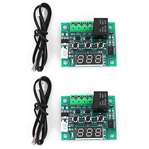 2 stücke W1209 DC 12 V Temperatursensor LED Digitaler Thermostat Controller -50~110 ° C mit Wasserdichter Sensor Sonde von Hilitand