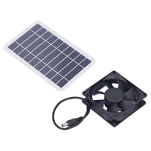 2.5W Solarpanel-Kit mit Lüfter Polysilizium-Solarzellen-Ladegerät Solarpanel-Abluftventilator für Gewächshaus-Pethouse-Kühlung Zuchtpflanzung,Solarplatten von Hilitand