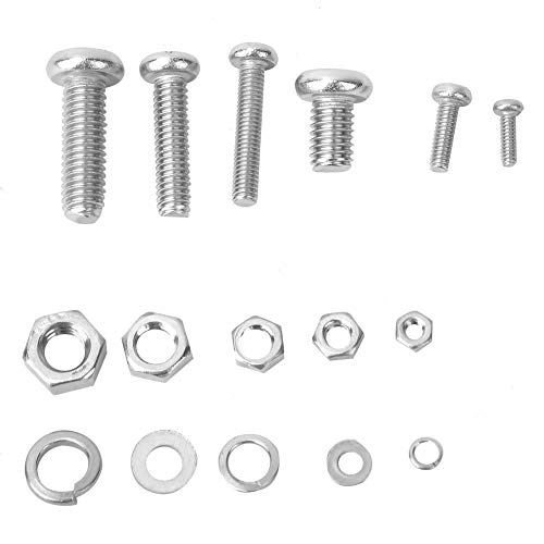 240 Stück Kreuzschraube Mutter Dichtung Sortiment M2 M2,5 M3 M4 M5 Edelstahl Befestigungswerkzeug Set 240 Stück Kreuzschraube Mutter Dichtung Sortiment M2 M2,5 M3 M4 M5 Edelstahl Befestigungswerkzeug Set von Hilitand