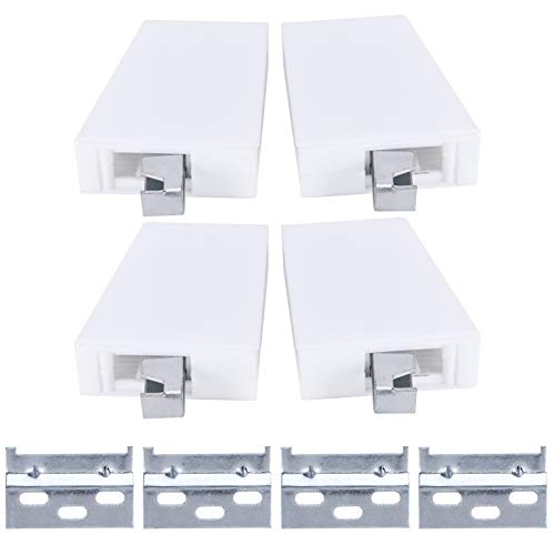 2Set Verstellbarer Schrankaufhänger, Schrankaufhänger mit Wandmontageplatte für Küchen-Badezimmer-Hardware,Hardware-Schränke von Hilitand